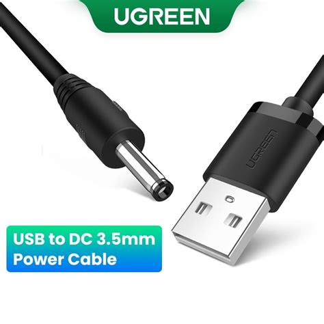 UGREEN USB to DC 3.5mm Power Cable 5V 1M.